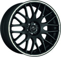 Barracuda Karizzma mattblack PureSports / Color Trim weiss - DS15 Alufelge 8.5x19 Zoll ET23 LK 5x110 ML72.6