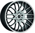 Barracuda Karizzma mattblack-polished / Color Trim weiss - DS15 Alufelge 8.5x19 Zoll ET23 LK 5x110 ML72.6