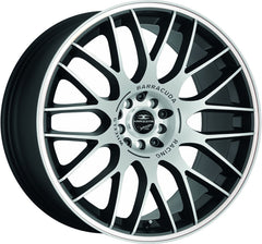 Barracuda Karizzma mattblack-polished / Color Trim weiss - DS15 Alufelge 8.5x19 Zoll ET23 LK 5x110 ML72.6