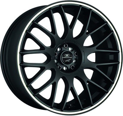 Barracuda Karizzma mattblack PureSports / Color Trim weiss - DS20 Alufelge 8.5x19 Zoll ET18 LK 5x110 ML72.6