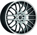 Barracuda Karizzma mattblack-polished / Color Trim weiss - DS20 Alufelge 8.5x19 Zoll ET18 LK 5x110 ML72.6