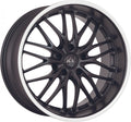 Barracuda Voltec T6 mattblack PureSports / Color Trim weiss - DS20 Alufelge 8x18 Zoll ET18 LK 5x120 ML72.6