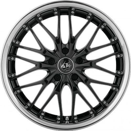 Barracuda Voltec T6 higloss black inox lip - DS5 Alufelge 8x18 Zoll ET33 LK 5x120 ML72.6 – Bild 2