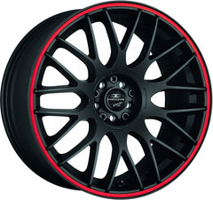 Barracuda Karizzma mattblack PureSports / Color Trim rot - DS10 Alufelge 8.5x19 Zoll ET30 LK 5x108 ML73.1