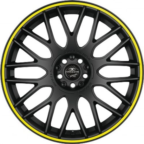 Barracuda Karizzma mattblack PureSports / Color Trim gelb Alufelge 10.5x20 Zoll ET45 LK 5x112 ML73.1 – Bild 2