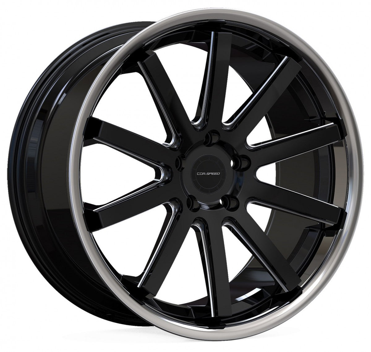 Corspeed Deville Inox mattblack PureSport gefräst Alufelge 9x20 Zoll ET40 LK 5x108 ML73.1