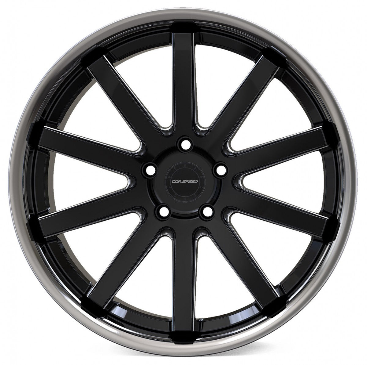 Corspeed Deville Inox mattblack PureSport gefräst Alufelge 9x20 Zoll ET40 LK 5x108 ML73.1 – Bild 2