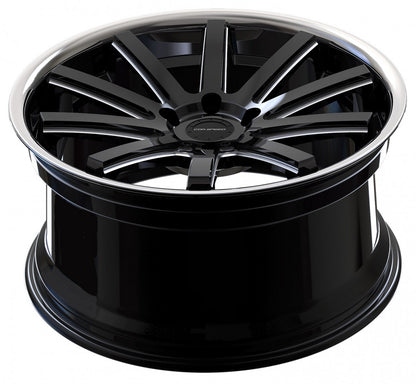 Corspeed Deville Inox mattblack PureSport gefräst Alufelge 9x20 Zoll ET40 LK 5x108 ML73.1 – Bild 4