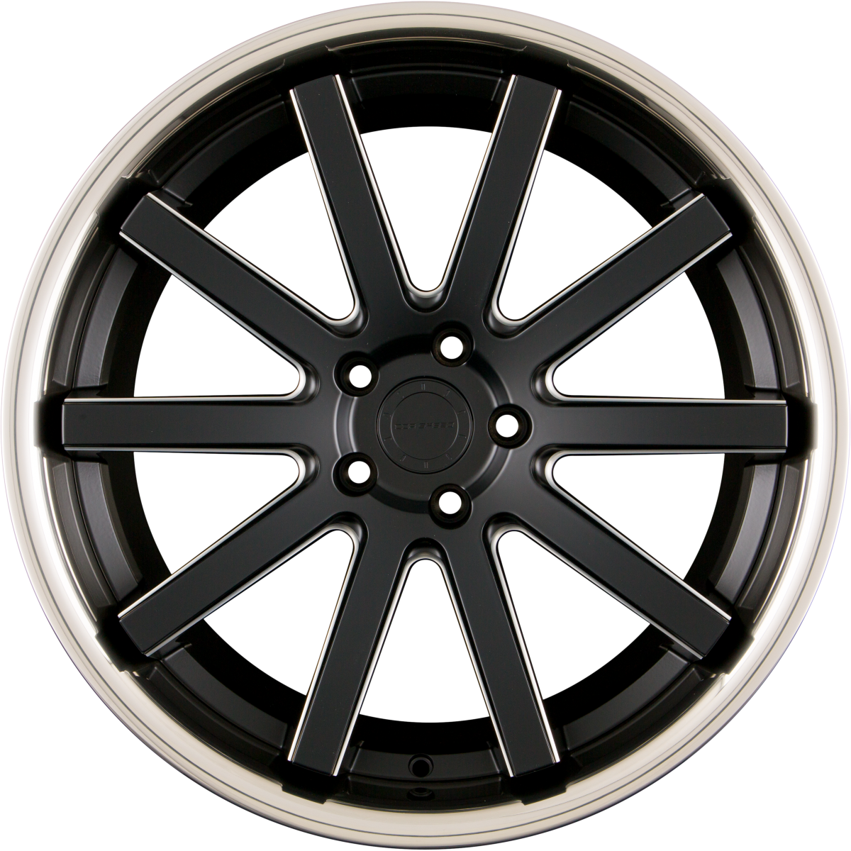 Corspeed Deville Inox mattblack PureSport gefräst Alufelge 10x20 Zoll ET47 LK 5x112 ML73.1 – Bild 5