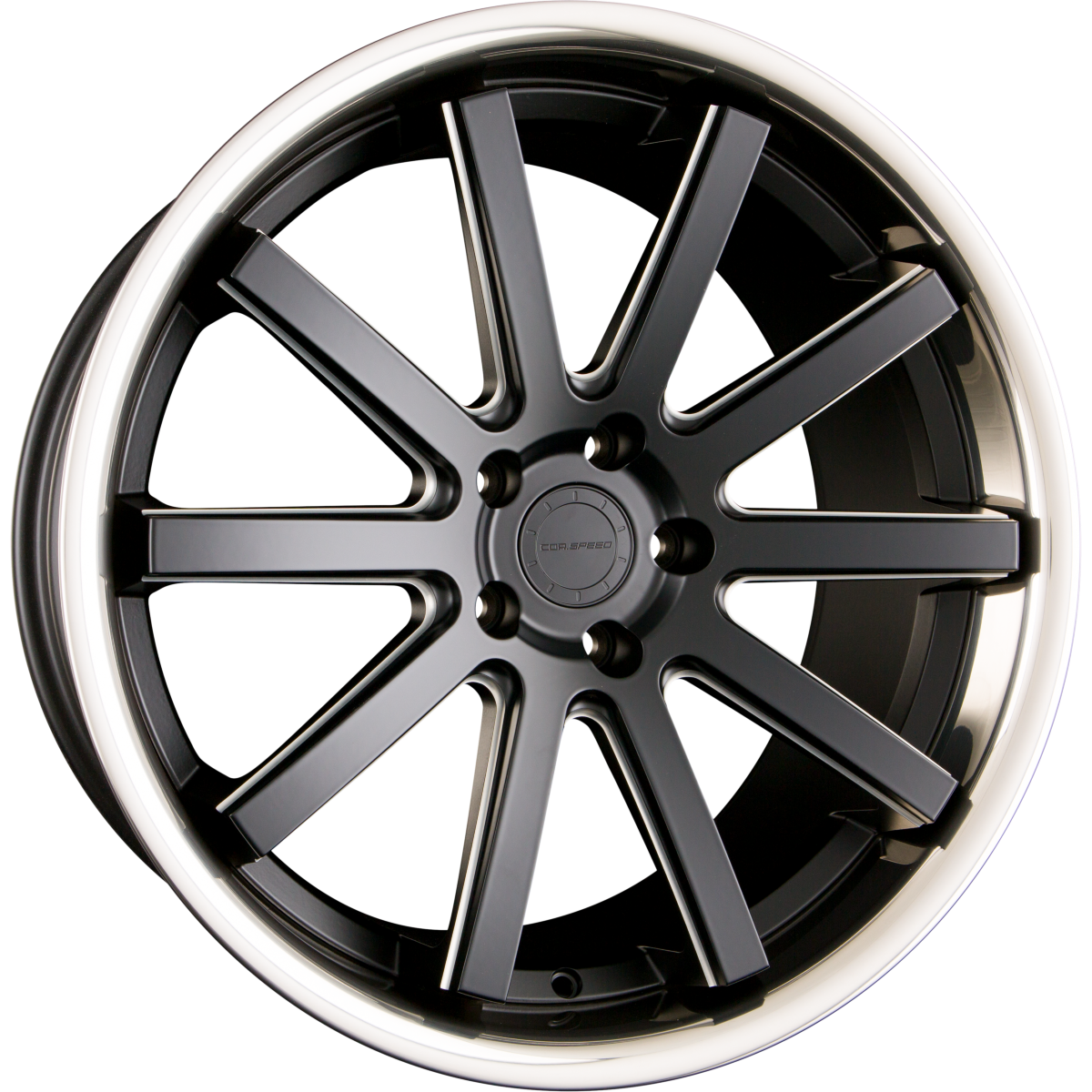 Corspeed Deville Inox mattblack PureSport gefräst Alufelge 10x20 Zoll ET47 LK 5x112 ML73.1 – Bild 6