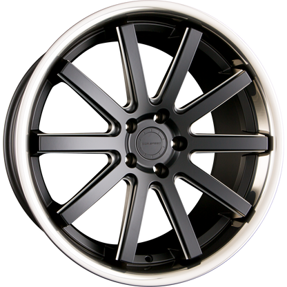 Corspeed Deville Inox mattblack PureSport gefräst Alufelge 10x20 Zoll ET47 LK 5x112 ML73.1 – Bild 6