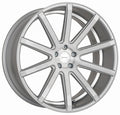 Corspeed Deville silver-brushed-surface / Undercut Color Trim weiss - DS10 Alufelge 8.5x19 Zoll ET35 LK 5x112 ML73.1