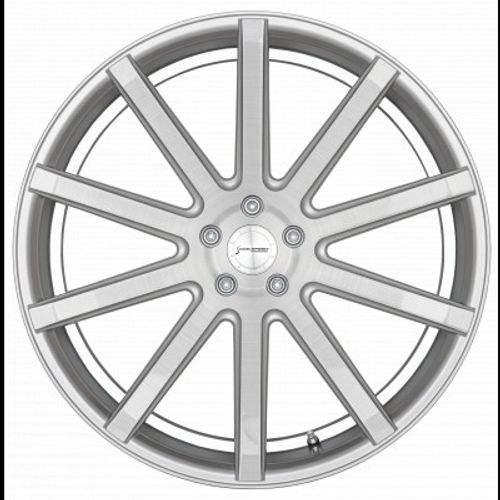 Corspeed Deville silver-brushed-surface / Undercut Color Trim weiss - DS10 Alufelge 8.5x19 Zoll ET35 LK 5x112 ML73.1 – Bild 2
