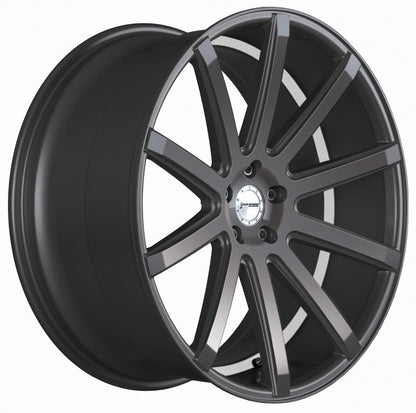 Corspeed Deville gunmetal / Undercut Color Trim weiss 10.5x21 ET45 - LK5/108 ML73.1 – Bild 3