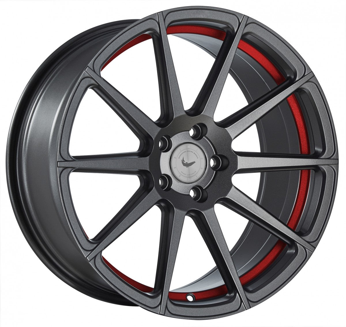 Barracuda Project 2.0 mattgunmetal / Undercut Color Trim rot 8.5x19 ET40 - LK5/108 ML73.1