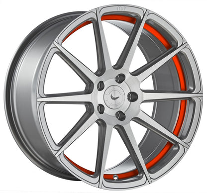 Barracuda Project 2.0 silver brushed / Undercut Color Trim rot 8.5x19 ET40 - LK5/115 ML73.1