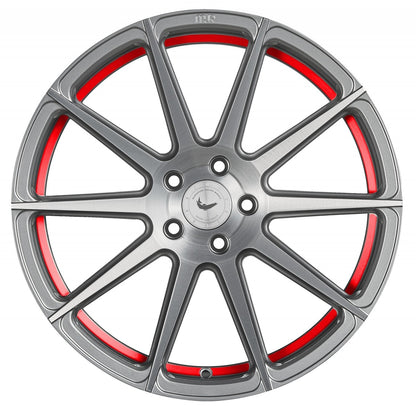 Barracuda Project 2.0 silver brushed / Undercut Color Trim rot 8.5x19 ET40 - LK5/115 ML73.1