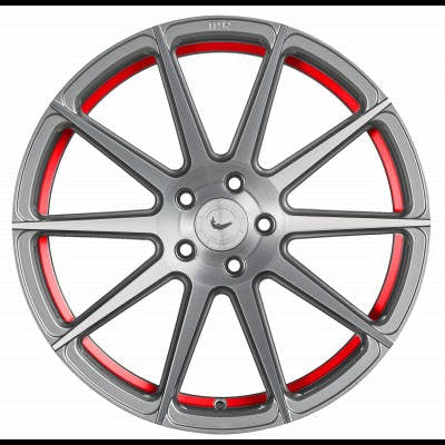 Barracuda Project 2.0 silver brushed / Undercut Color Trim rot - DS5 9.5x19 ET42 - LK5/112 ML73.1
