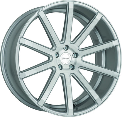 Corspeed Deville silver-brushed-surface - DS10 Alufelge 8.5x19 Zoll ET35 LK 5x112 ML73.1