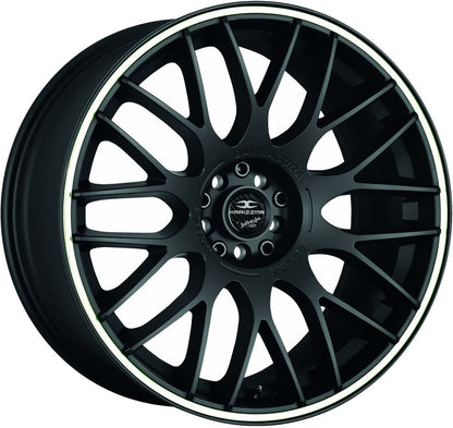 Barracuda Karizzma mattblack PureSports / Color Trim weiss - DS5 Alufelge 9x20 Zoll ET37 LK 5x112 ML73.1
