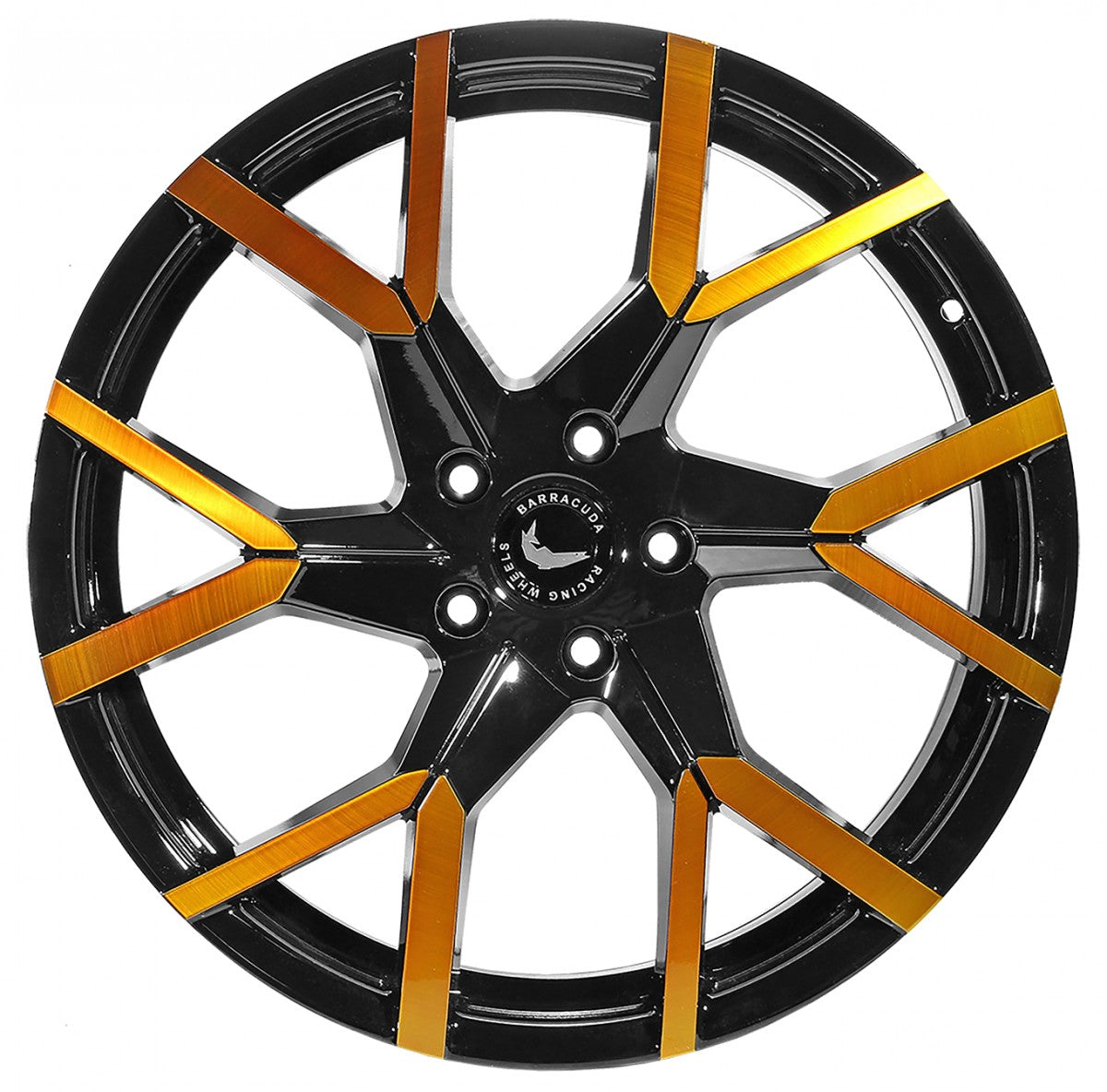 Barracuda Tzunamee EVO black gloss flashgold 8x18 ET40 - LK5/114.3 ML73.1