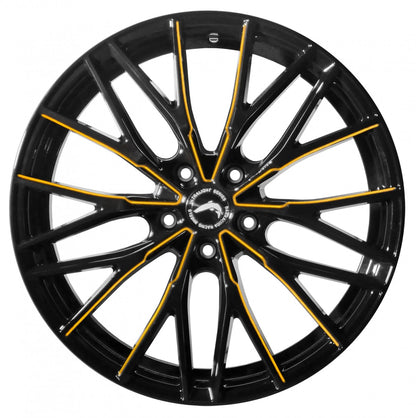 Barracuda Project 3.0 black gloss flashgold 10x20 ET43 - LK5/112 ML73.1