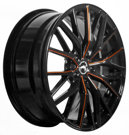 Barracuda Project 3.0 black gloss flashorange 10x20 ET40 - LK5/120 ML72.6
