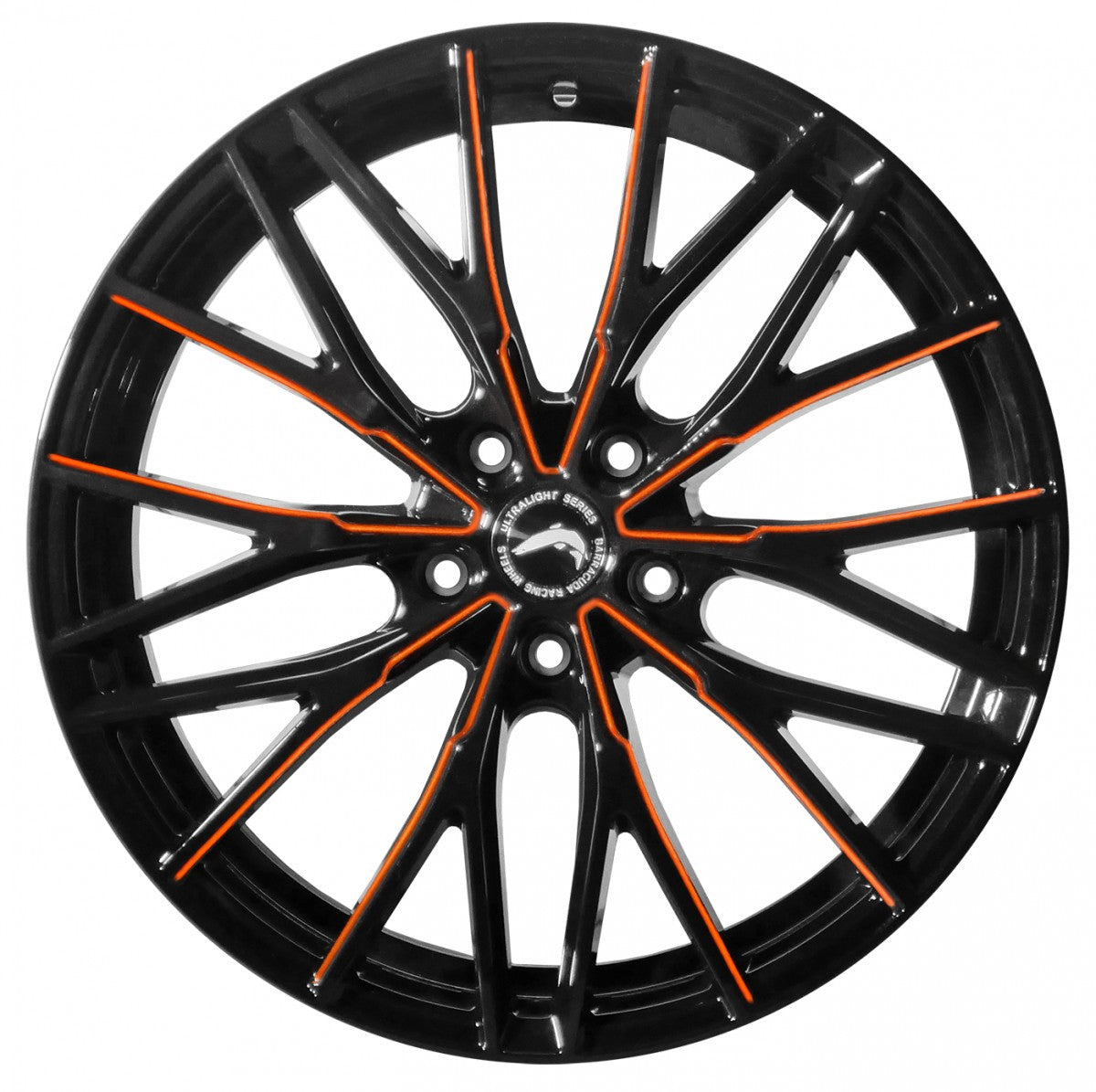 Barracuda Project 3.0 black gloss flashorange 8.5x19 ET40 - LK5/108 ML73.1
