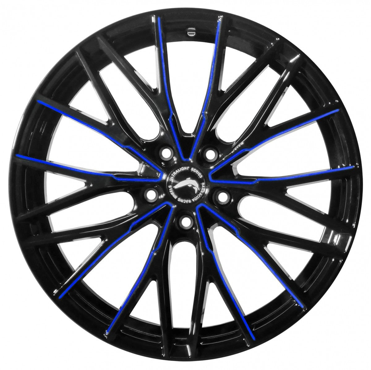 Barracuda Project 3.0 black gloss flashblue - DS10 8.5x19 ET32 - LK5/120 ML72.6