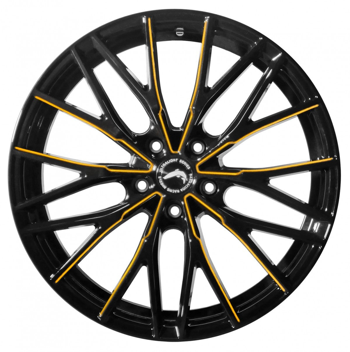Barracuda Project 3.0 black gloss flashgold - DS10 8.5x18 ET30 - LK5/114.3 ML73.1