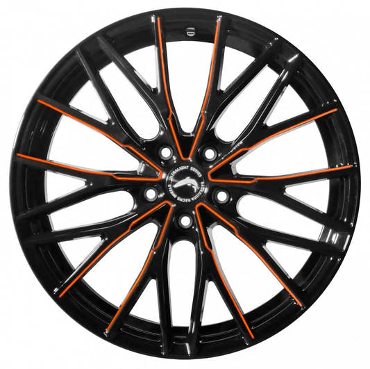 Barracuda Project 3.0 black gloss flashorange - DS25 10x20 ET18 - LK5/112 ML73.1