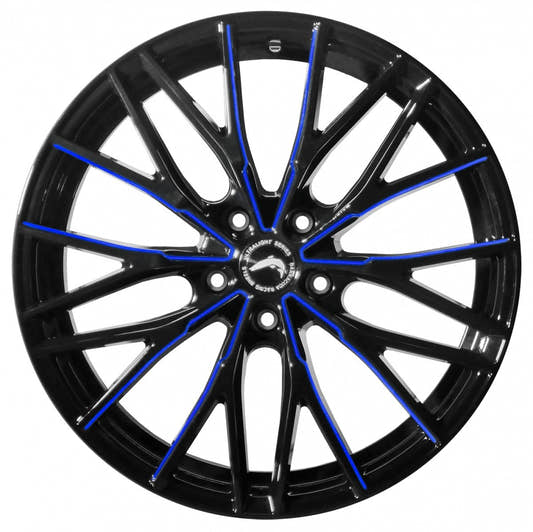 Barracuda Project 3.0 black gloss flashblue - DS10 8.5x20 ET33 - LK5/112 ML73.1