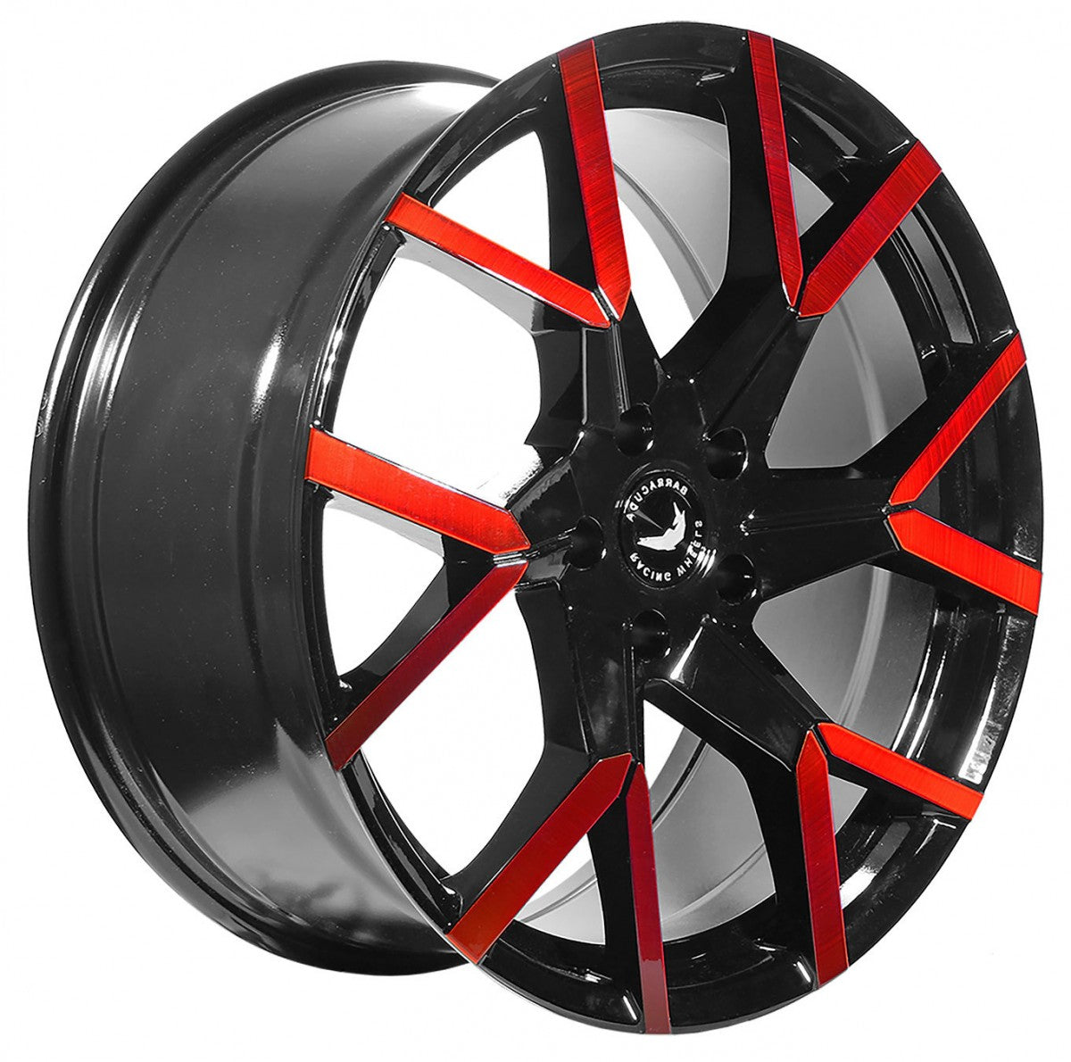 Barracuda Tzunamee EVO black gloss flashred 8x18 ET33 - LK5/100 ML73.1