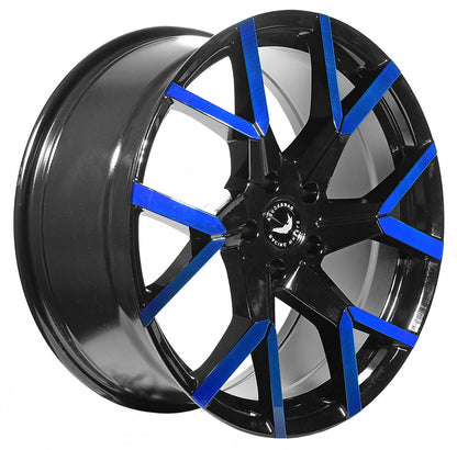 Barracuda Tzunamee EVO black gloss flashblue 8x18 ET33 - LK5/100 ML73.1