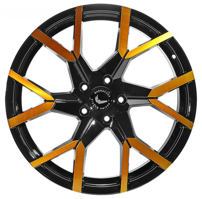Barracuda Tzunamee EVO black gloss flashgold 8x18 ET33 - LK5/112 ML73.1
