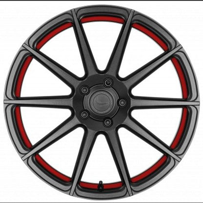 Barracuda Project 2.0 mattgunmetal / Undercut Color Trim rot - DS15 Alufelge 8.5x19 Zoll ET30 LK 5x112 ML73.1 – Bild 2