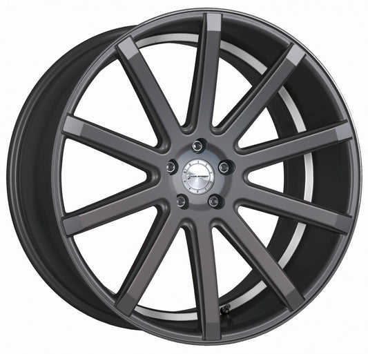 Corspeed Deville gunmetal / Undercut Color Trim weiss 10.5x21 ET40 - LK5/112 ML73.1