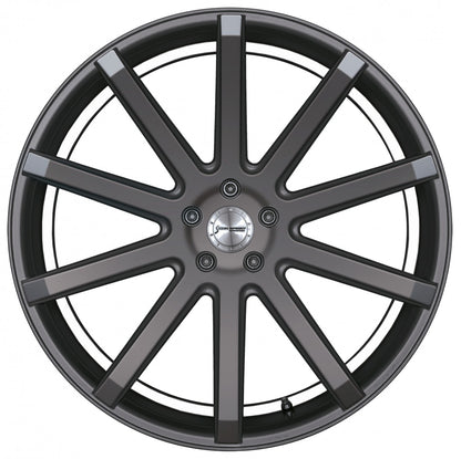 Corspeed Deville gunmetal / Undercut Color Trim weiss 10.5x21 ET40 - LK5/112 ML73.1 – Bild 2