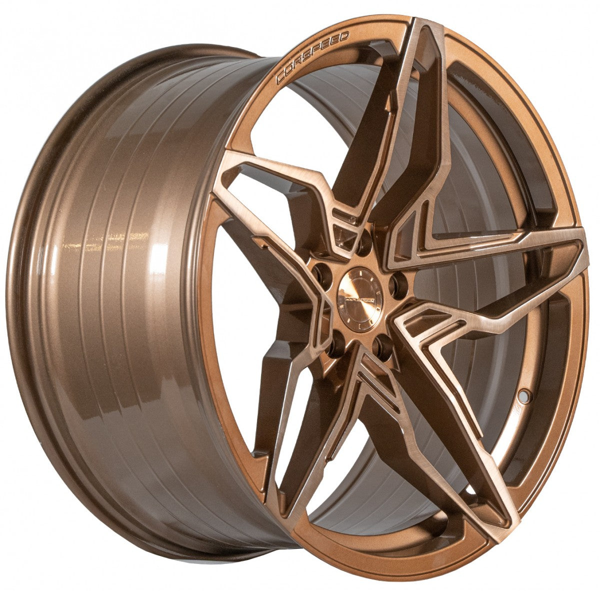 Corspeed Kharma higloss-bronze brushed surface 10x20 ET35 - LK5/120 ML72.6 – Bild 3
