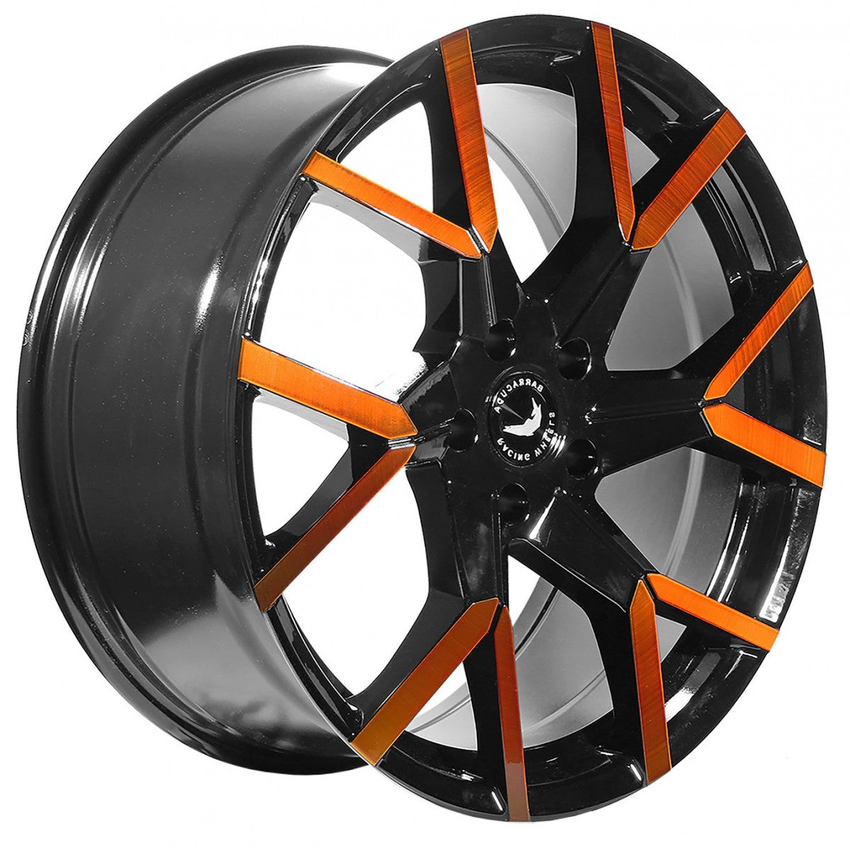 Barracuda Tzunamee EVO black gloss flashorange 8.5x19 ET38 - LK5/112 ML73.1