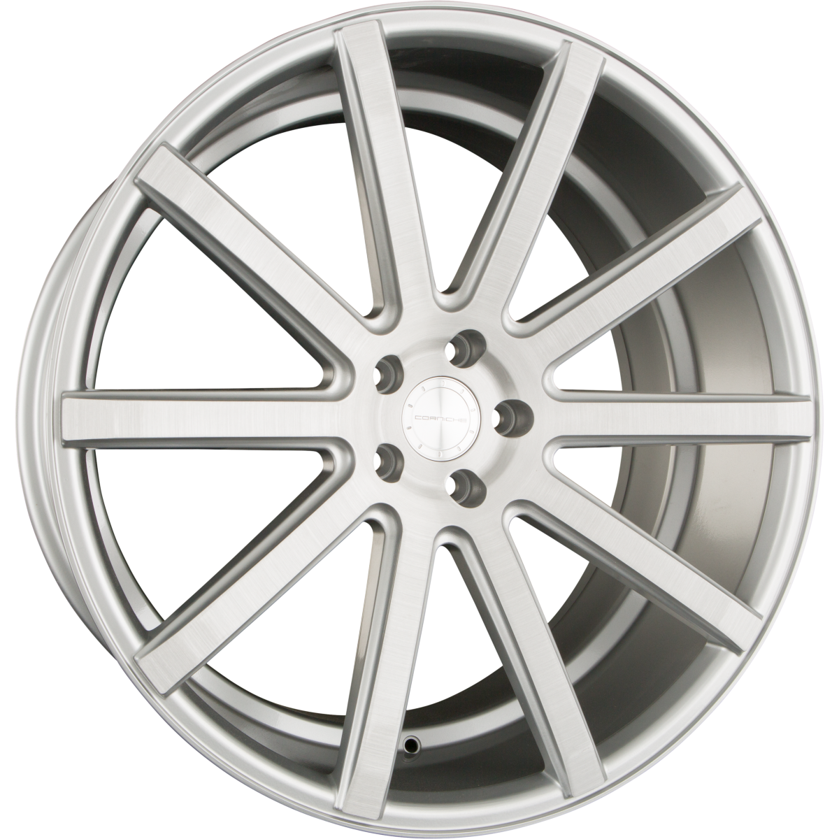 Corspeed Deville silver-brushed-surface - DS15 Alufelge 9.5x22 Zoll ET20 LK 5x112 ML73.1 – Bild 4