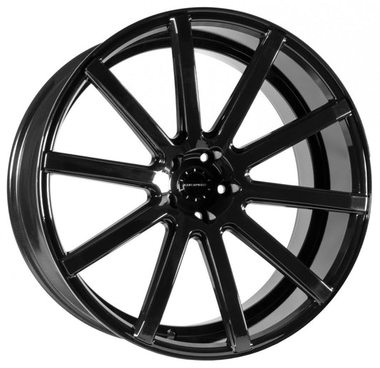 Corspeed Deville higloss-black 10.5x22 ET40 - LK5/112 ML73.1