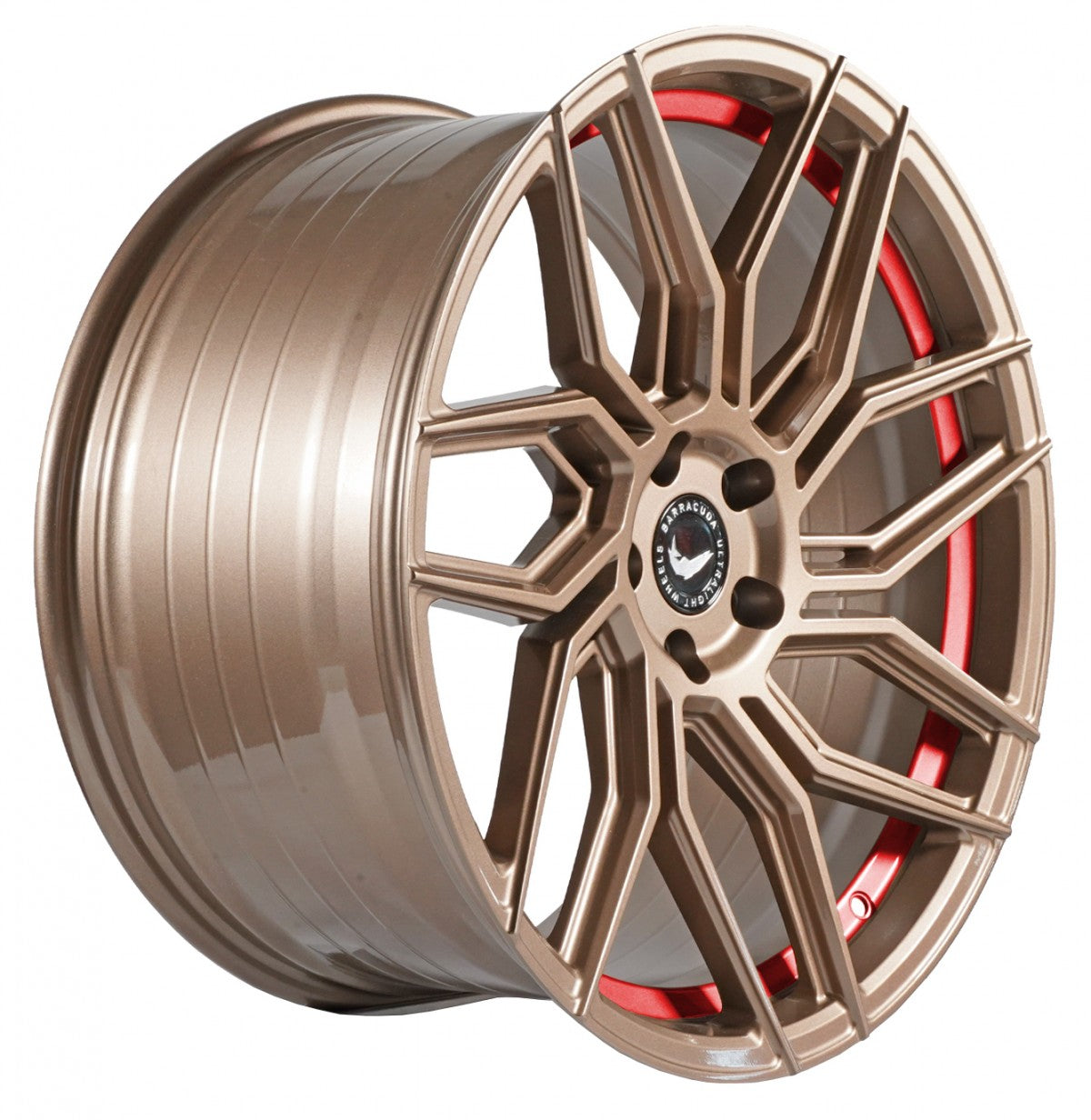 Barracuda Dragoon higloss-bronze undercut trimline red 8.5x19 ET43 - LK5/115 ML73.1