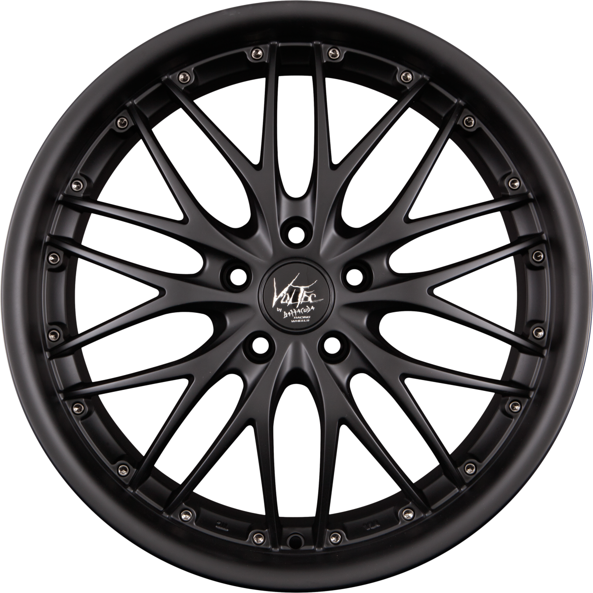 Barracuda Voltec T6 Matt Black Pure Sports Alufelge 8x17 Zoll ET30 LK 5x100 ML57.1