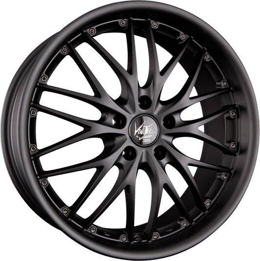 Barracuda Voltec T6 Matt Black Pure Sports Alufelge 8x17 Zoll ET30 LK 5x100 ML57.1 – Bild 2