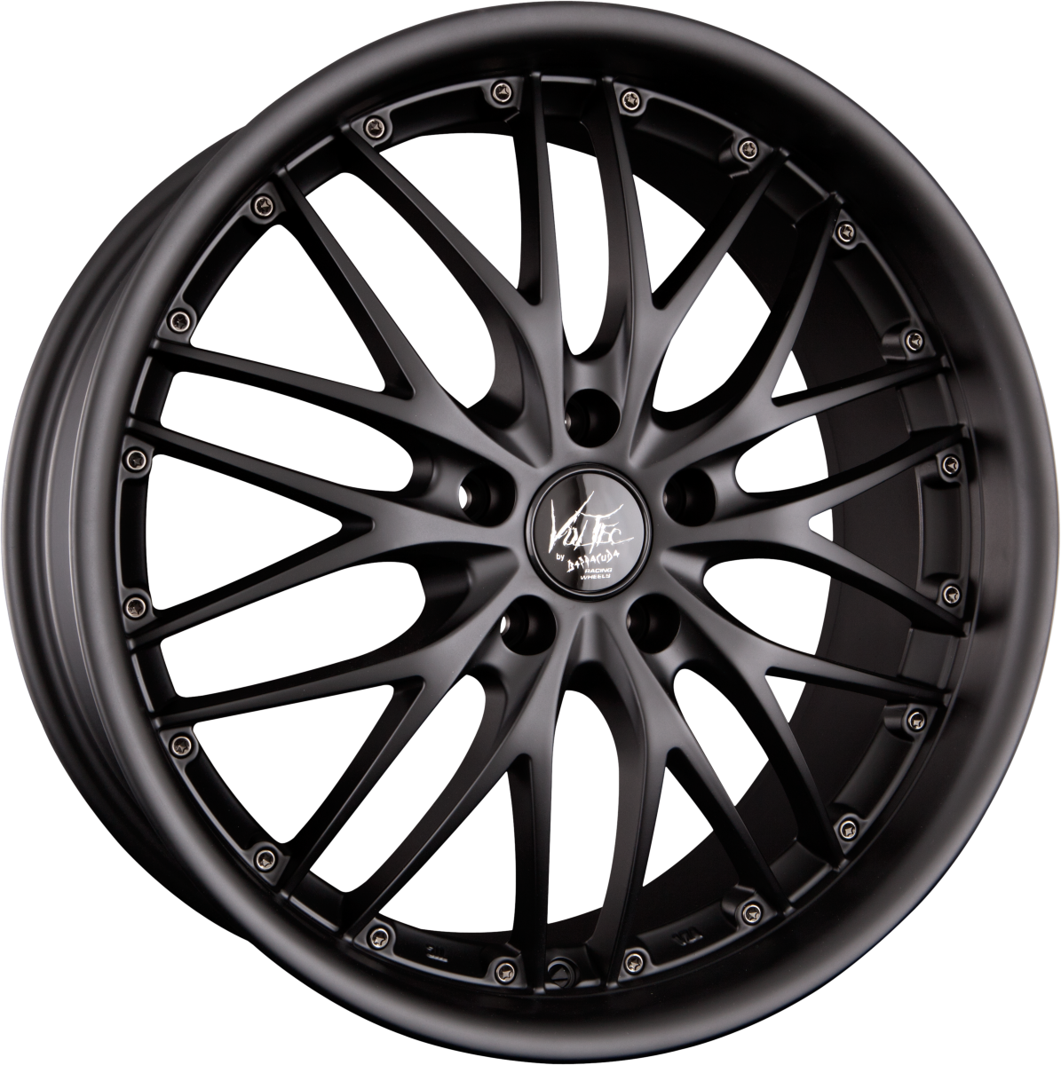Barracuda Voltec T6 Matt Black Pure Sports Alufelge 8x17 Zoll ET30 LK 5x100 ML57.1 – Bild 2