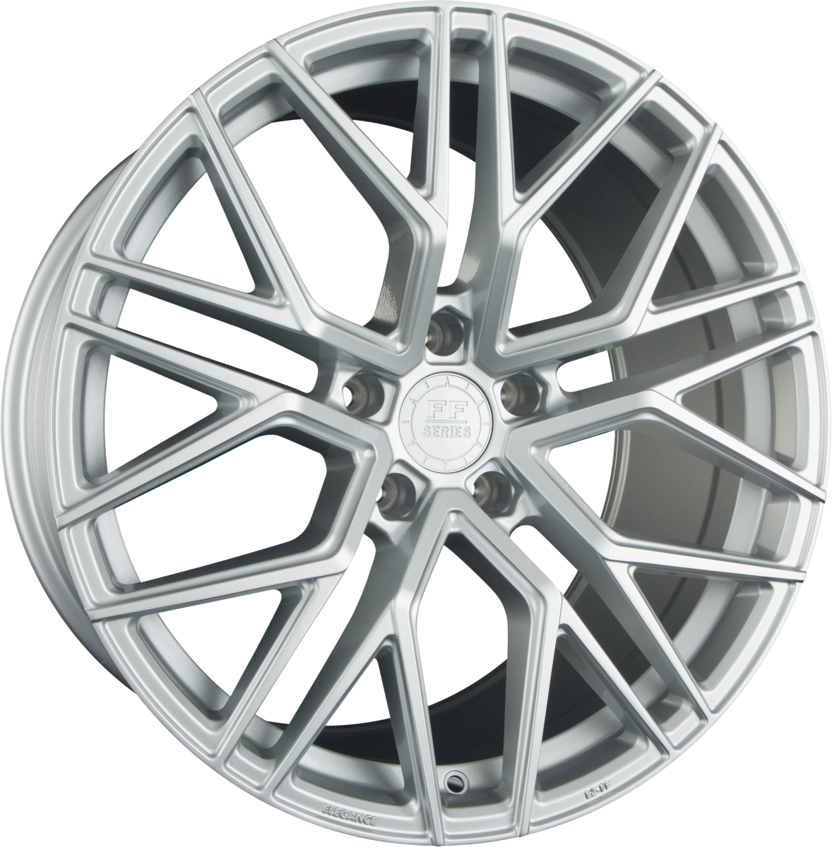 Elegance E2 FF Hyper Silver Alufelge 9.5x20 Zoll ET25 LK 5x120 ML72.6 – Bild 2
