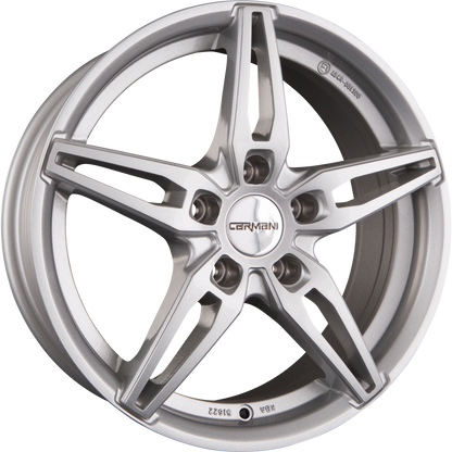 Carmani CA15 Oskar Kristall Silber (KS) Alufelge 6.5x16 Zoll ET40 LK 5x110 ML65.1 – Bild 2