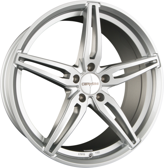 Carmani CA15 Oskar Kristall Silber (18 - 20 Zoll) Alufelge 7.5x18 Zoll ET49 LK 5x112 ML57.1 – Bild 2