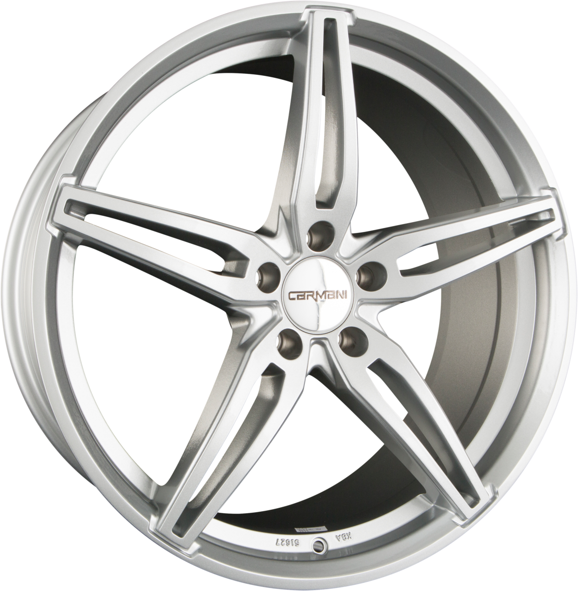 Carmani CA15 Oskar Kristall Silber (18 - 20 Zoll) Alufelge 7.5x18 Zoll ET49 LK 5x112 ML57.1 – Bild 2